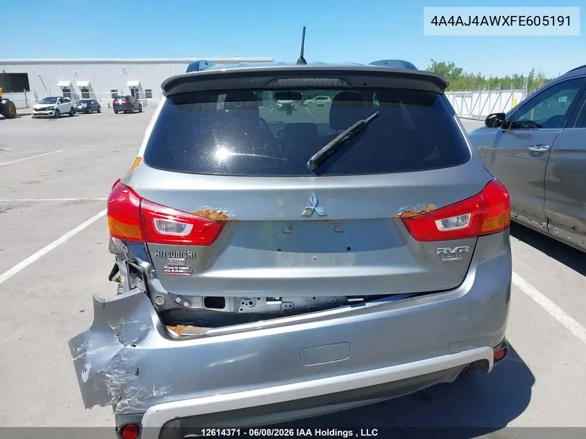 2015 Mitsubishi Rvr Gt VIN: 4A4AJ4AWXFE605191 Lot: 12614371