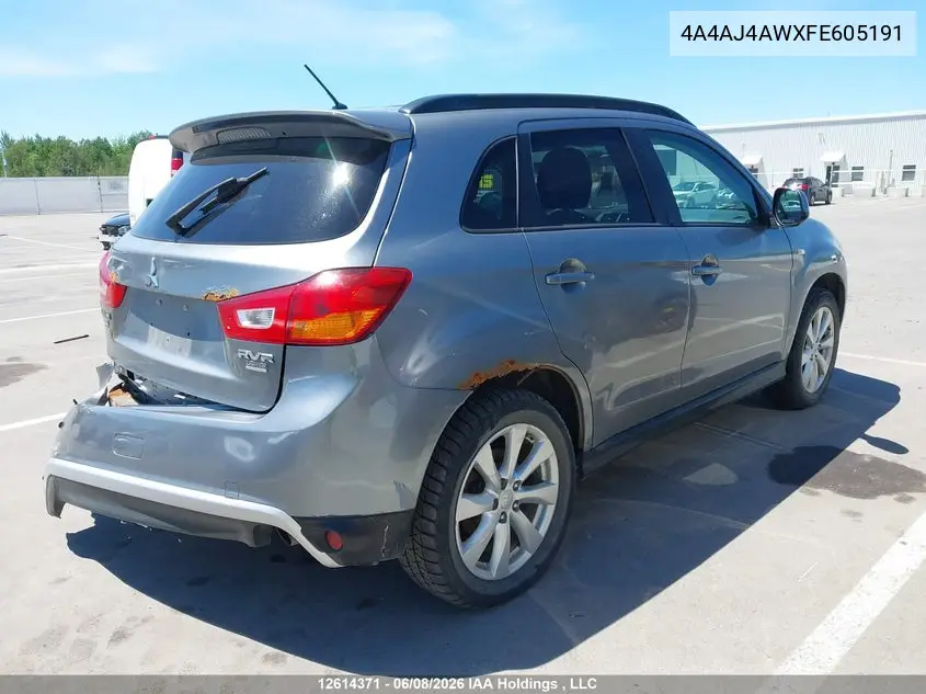 2015 Mitsubishi Rvr Gt VIN: 4A4AJ4AWXFE605191 Lot: 12614371