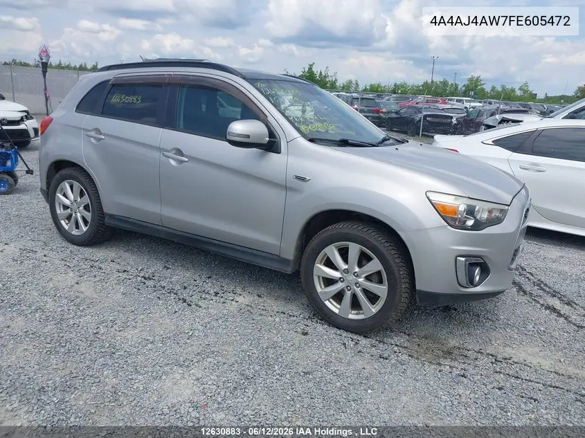 2015 Mitsubishi Rvr Gt VIN: 4A4AJ4AW7FE605472 Lot: 12630883