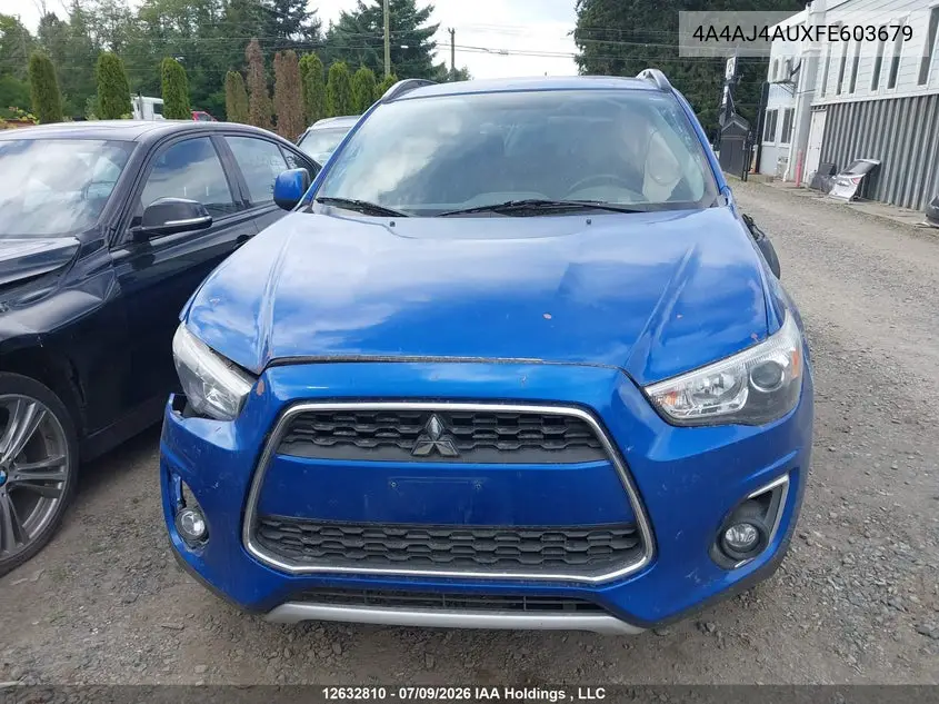 2015 Mitsubishi Rvr Gt/Se VIN: 4A4AJ4AUXFE603679 Lot: 12632810