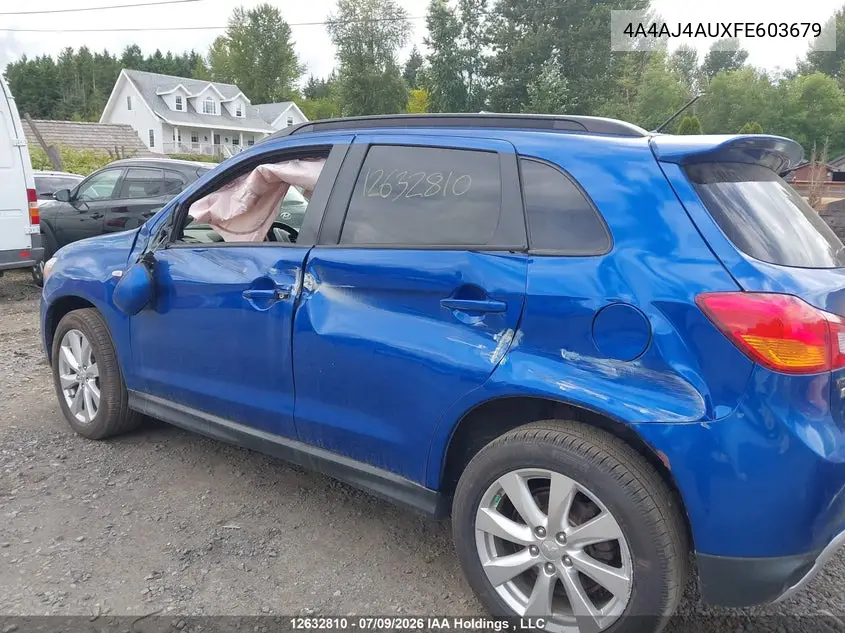 2015 Mitsubishi Rvr Gt/Se VIN: 4A4AJ4AUXFE603679 Lot: 12632810