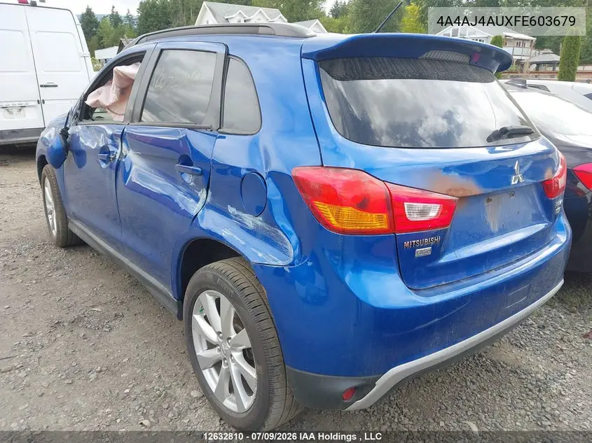 2015 Mitsubishi Rvr Gt/Se VIN: 4A4AJ4AUXFE603679 Lot: 12632810