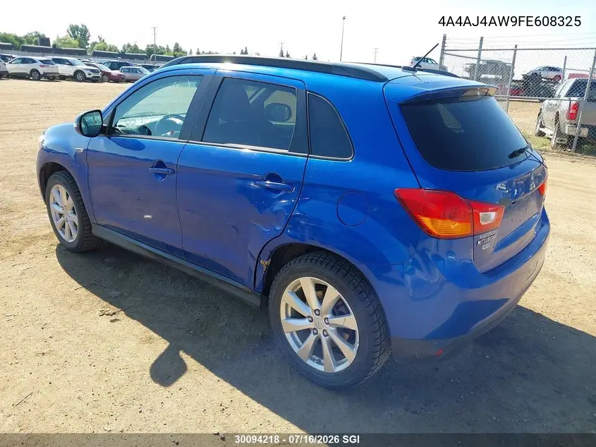2015 Mitsubishi Rvr Gt VIN: 4A4AJ4AW9FE608325 Lot: 30094218