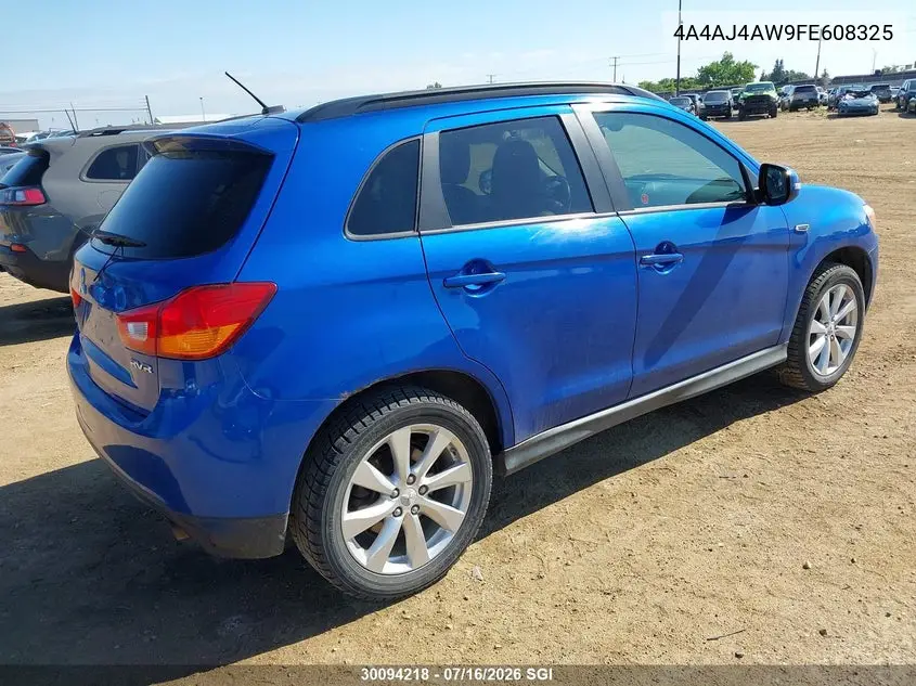 2015 Mitsubishi Rvr Gt VIN: 4A4AJ4AW9FE608325 Lot: 30094218