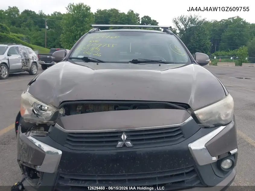 2016 Mitsubishi Rvr Gt VIN: JA4AJ4AW1GZ609755 Lot: 12629460