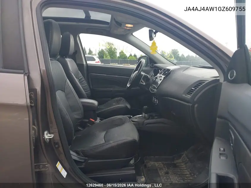 2016 Mitsubishi Rvr Gt VIN: JA4AJ4AW1GZ609755 Lot: 12629460
