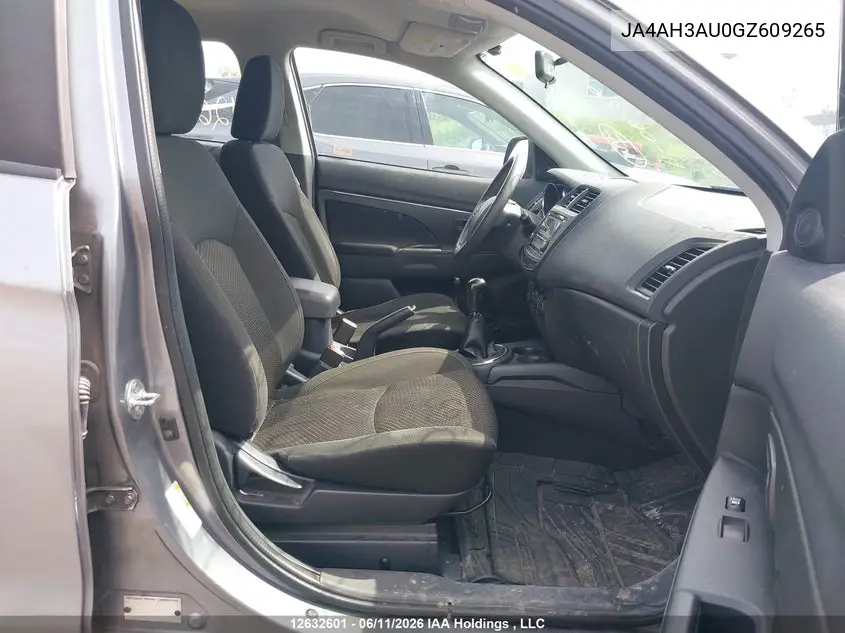 2016 Mitsubishi Rvr Se/Es VIN: JA4AH3AU0GZ609265 Lot: 12632601