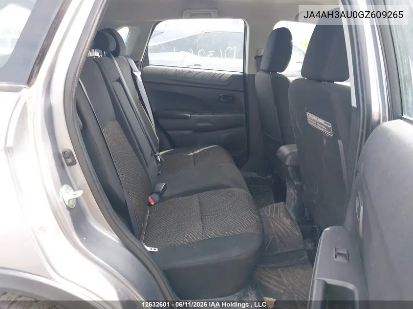 2016 Mitsubishi Rvr Se/Es VIN: JA4AH3AU0GZ609265 Lot: 12632601