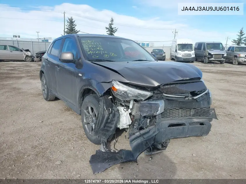 2018 Mitsubishi Rvr Se VIN: JA4AJ3AU9JU601416 Lot: 12574797