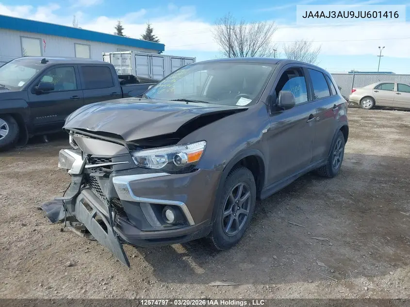 2018 Mitsubishi Rvr Se VIN: JA4AJ3AU9JU601416 Lot: 12574797
