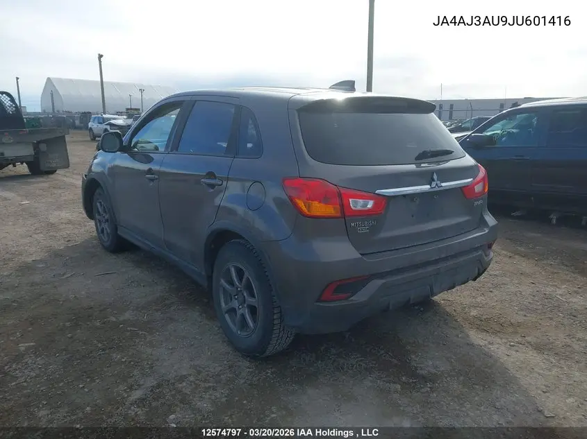 2018 Mitsubishi Rvr Se VIN: JA4AJ3AU9JU601416 Lot: 12574797