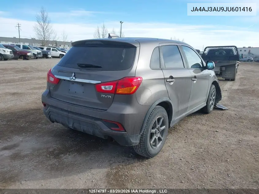 2018 Mitsubishi Rvr Se VIN: JA4AJ3AU9JU601416 Lot: 12574797
