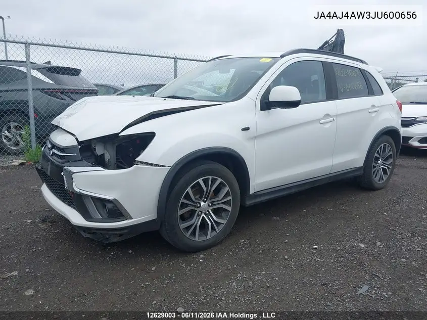 2018 Mitsubishi Rvr Gt/Se Anniversary Edition/Se Limited Edition VIN: JA4AJ4AW3JU600656 Lot: 12629003X