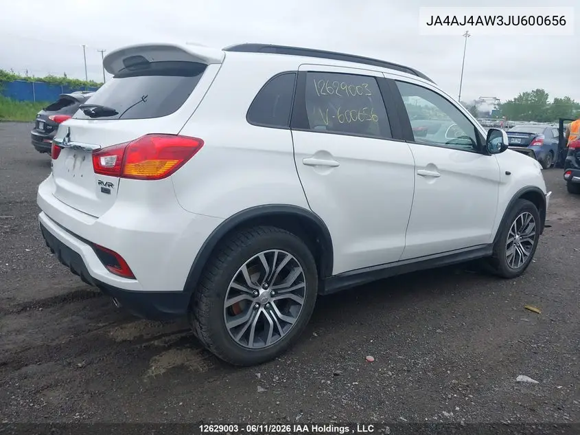 2018 Mitsubishi Rvr Gt/Se Anniversary Edition/Se Limited Edition VIN: JA4AJ4AW3JU600656 Lot: 12629003X