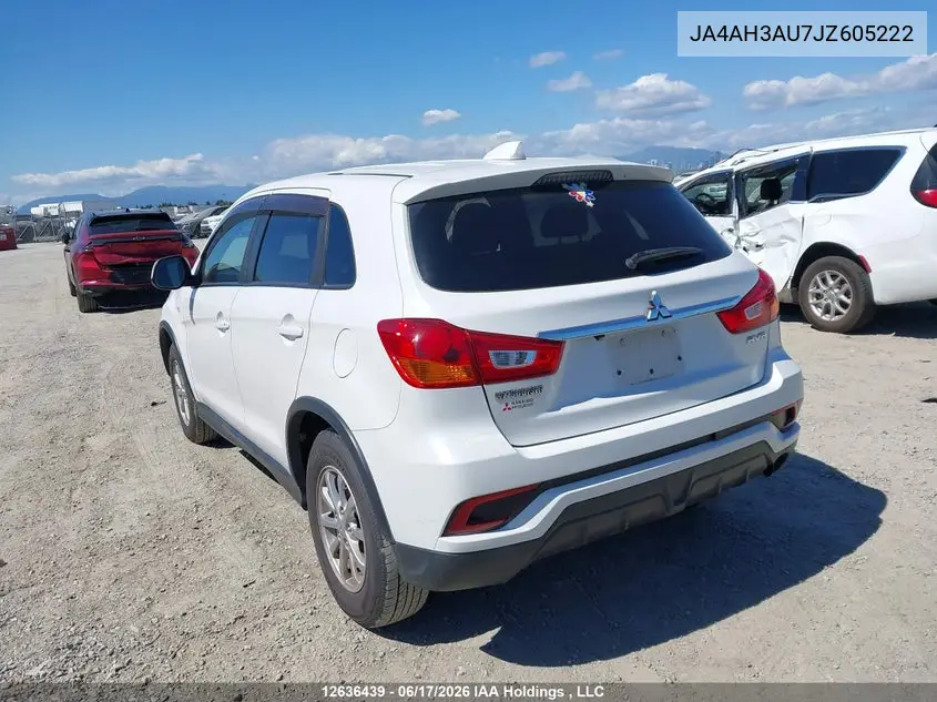 2018 Mitsubishi Rvr Es/Se VIN: JA4AH3AU7JZ605222 Lot: 12636439