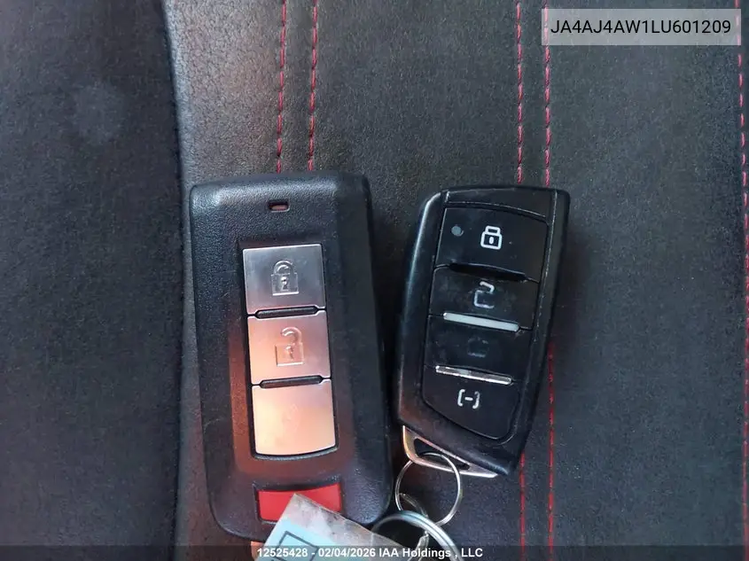 2020 Mitsubishi Rvr VIN: JA4AJ4AW1LU601209 Lot: 12525428