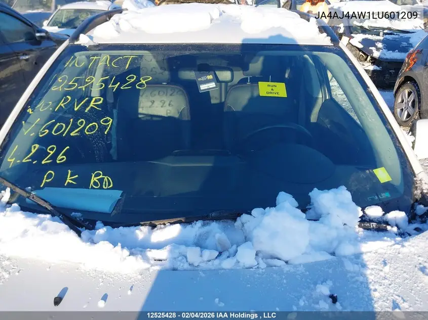 2020 Mitsubishi Rvr VIN: JA4AJ4AW1LU601209 Lot: 12525428
