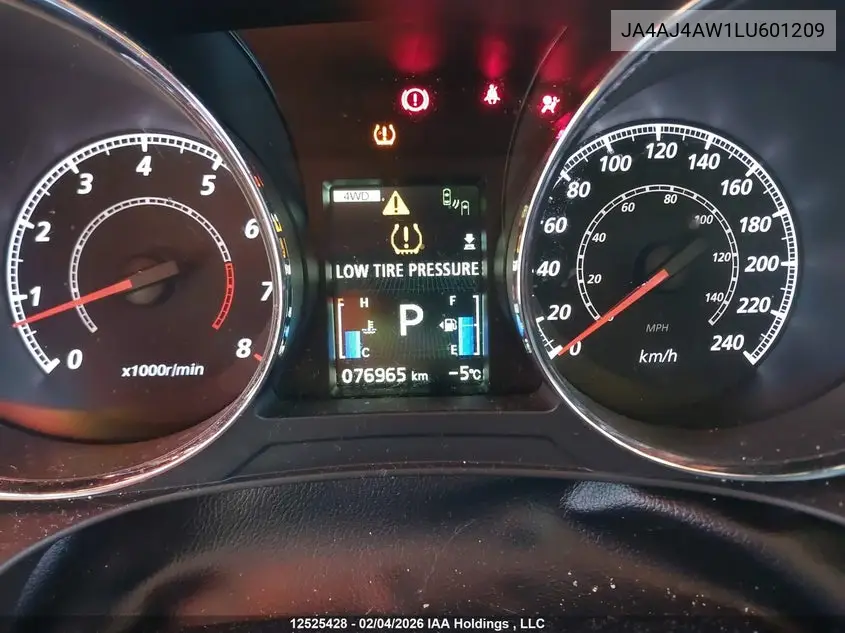 2020 Mitsubishi Rvr VIN: JA4AJ4AW1LU601209 Lot: 12525428