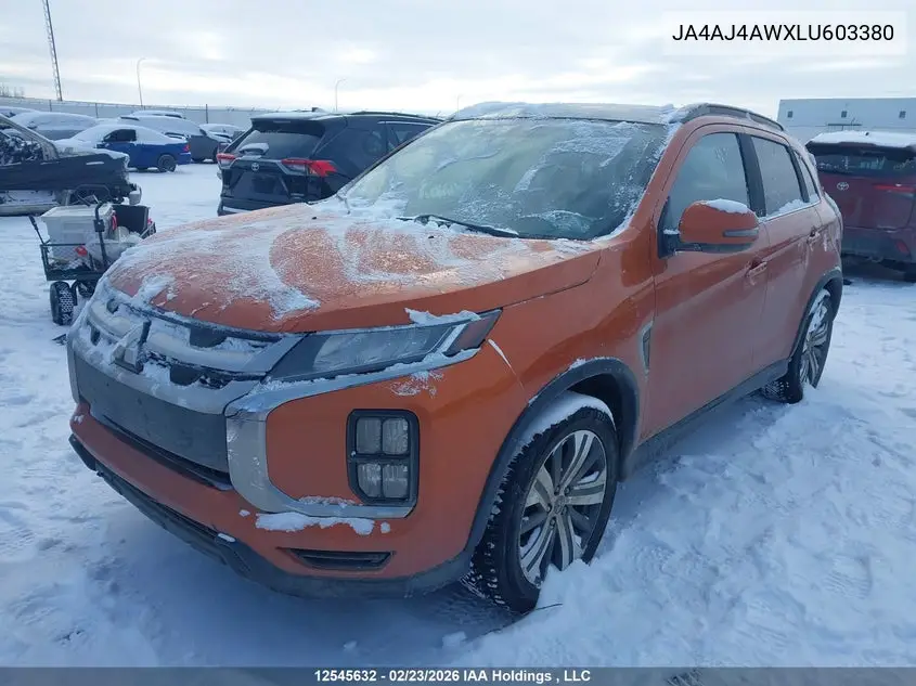 2020 Mitsubishi Rvr Se/Sel/Limited/Gt VIN: JA4AJ4AWXLU603380 Lot: 12545632