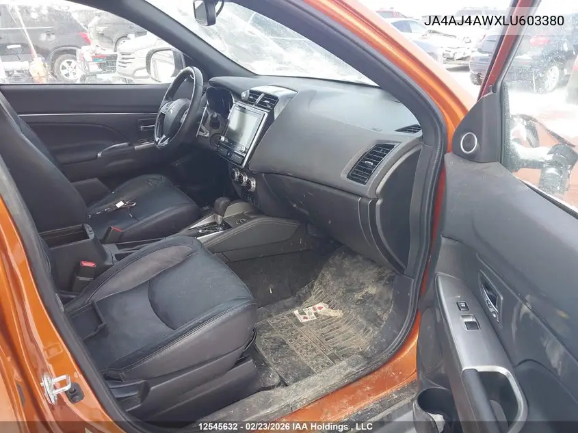 2020 Mitsubishi Rvr Se/Sel/Limited/Gt VIN: JA4AJ4AWXLU603380 Lot: 12545632