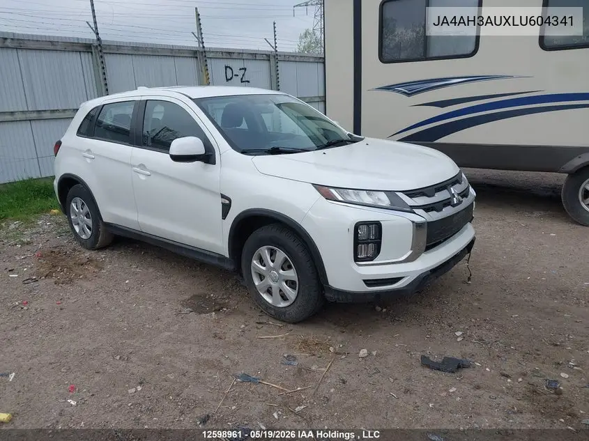 2020 Mitsubishi Rvr Se/Es VIN: JA4AH3AUXLU604341 Lot: 12598961
