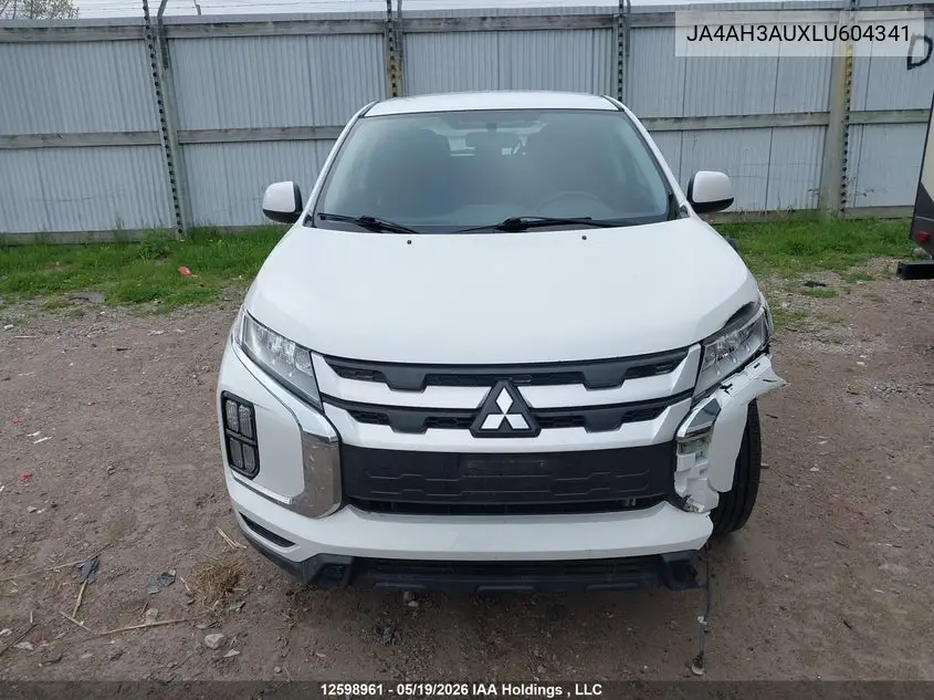 2020 Mitsubishi Rvr Se/Es VIN: JA4AH3AUXLU604341 Lot: 12598961