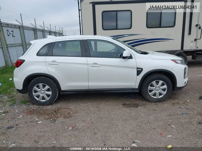 2020 Mitsubishi Rvr Se/Es VIN: JA4AH3AUXLU604341 Lot: 12598961
