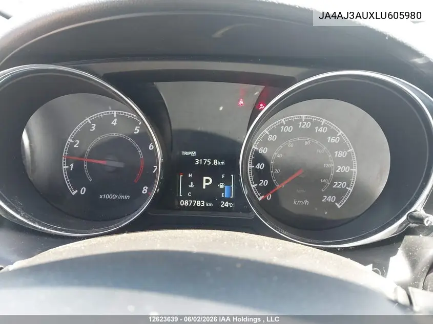 2020 Mitsubishi Rvr VIN: JA4AJ3AUXLU605980 Lot: 12623639