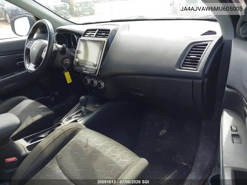 2021 Mitsubishi Rvr Se/Sel/Le/Gt VIN: JA4AJVAW6MU605005 Lot: 30091613