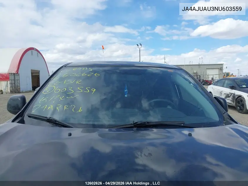 2022 Mitsubishi Rvr Es VIN: JA4AJUAU3NU603559 Lot: 12602626