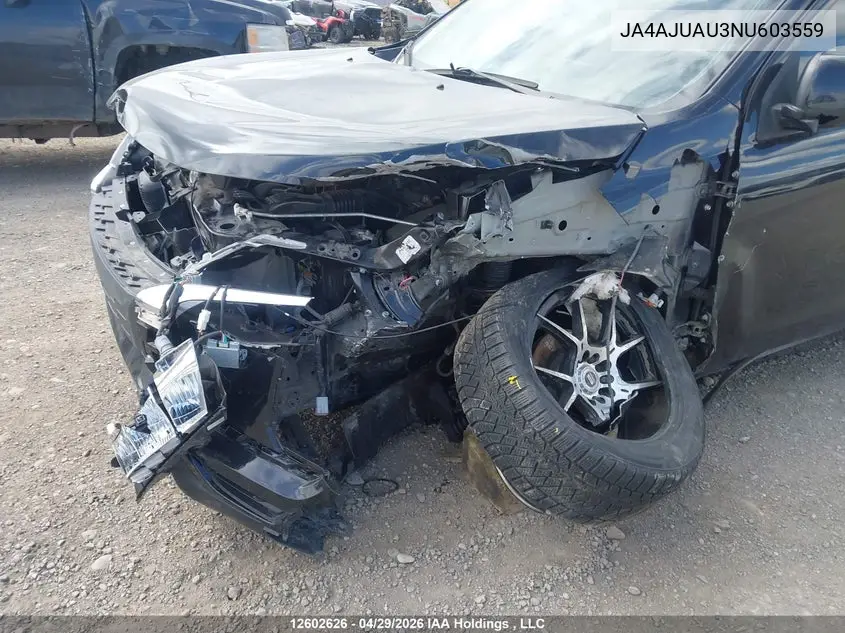 2022 Mitsubishi Rvr Es VIN: JA4AJUAU3NU603559 Lot: 12602626