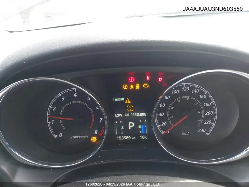 2022 Mitsubishi Rvr Es VIN: JA4AJUAU3NU603559 Lot: 12602626