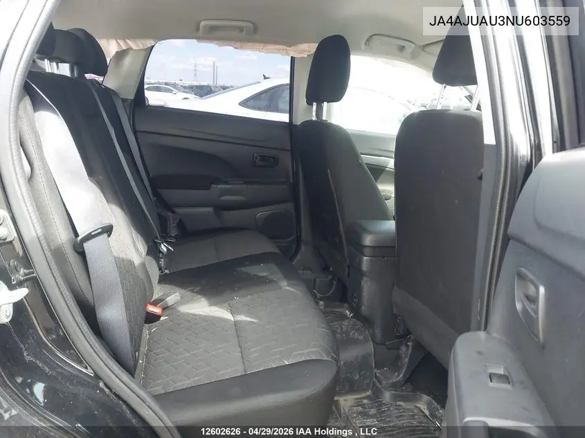 2022 Mitsubishi Rvr Es VIN: JA4AJUAU3NU603559 Lot: 12602626