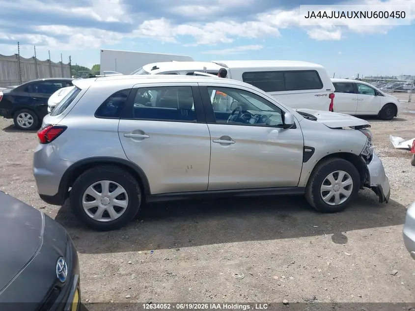 2022 Mitsubishi Rvr Es VIN: JA4AJUAUXNU600450 Lot: 12634052x