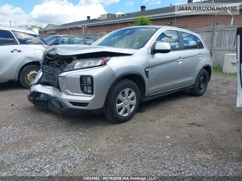 2022 Mitsubishi Rvr Es VIN: JA4AJUAUXNU600450 Lot: 12634052x