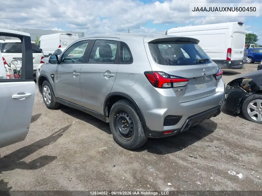 2022 Mitsubishi Rvr Es VIN: JA4AJUAUXNU600450 Lot: 12634052x