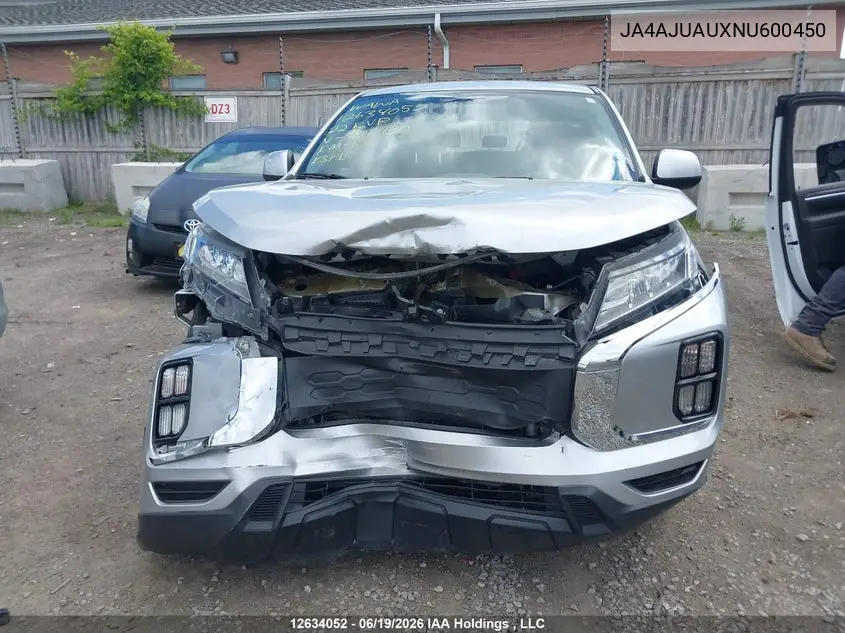 2022 Mitsubishi Rvr Es VIN: JA4AJUAUXNU600450 Lot: 12634052x