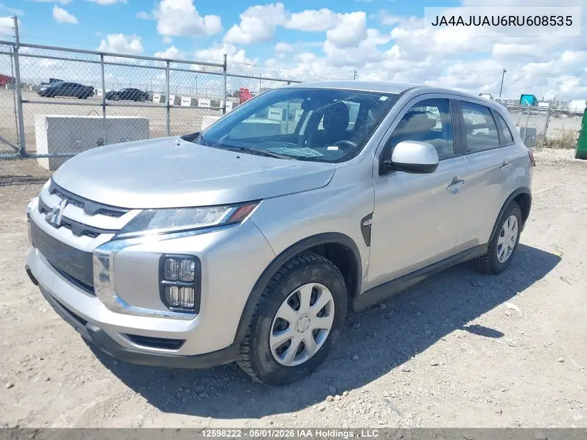 2024 Mitsubishi Rvr Es VIN: JA4AJUAU6RU608535 Lot: 12598222