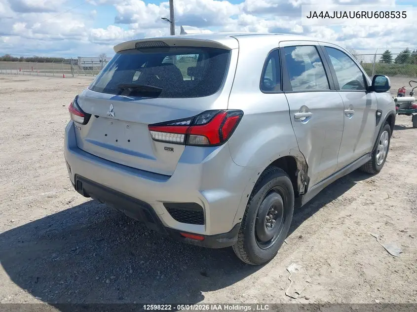 2024 Mitsubishi Rvr Es VIN: JA4AJUAU6RU608535 Lot: 12598222