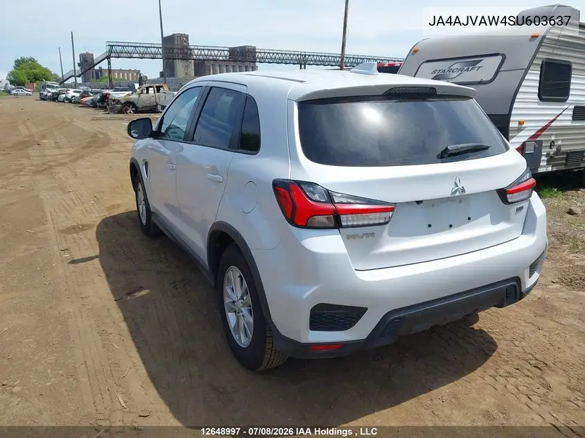 2025 Mitsubishi Rvr VIN: JA4AJVAW4SU603637 Lot: 12648997