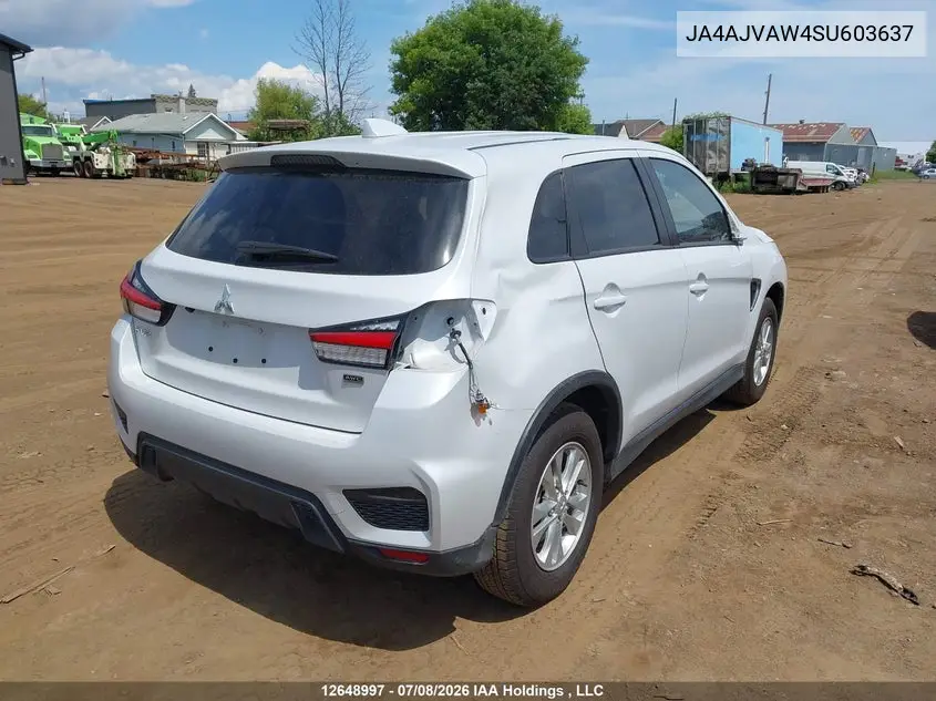 2025 Mitsubishi Rvr VIN: JA4AJVAW4SU603637 Lot: 12648997