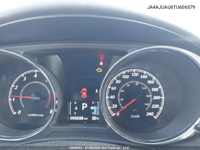 2026 Mitsubishi Rvr Es VIN: JA4AJUAU6TU606579 Lot: 12646902