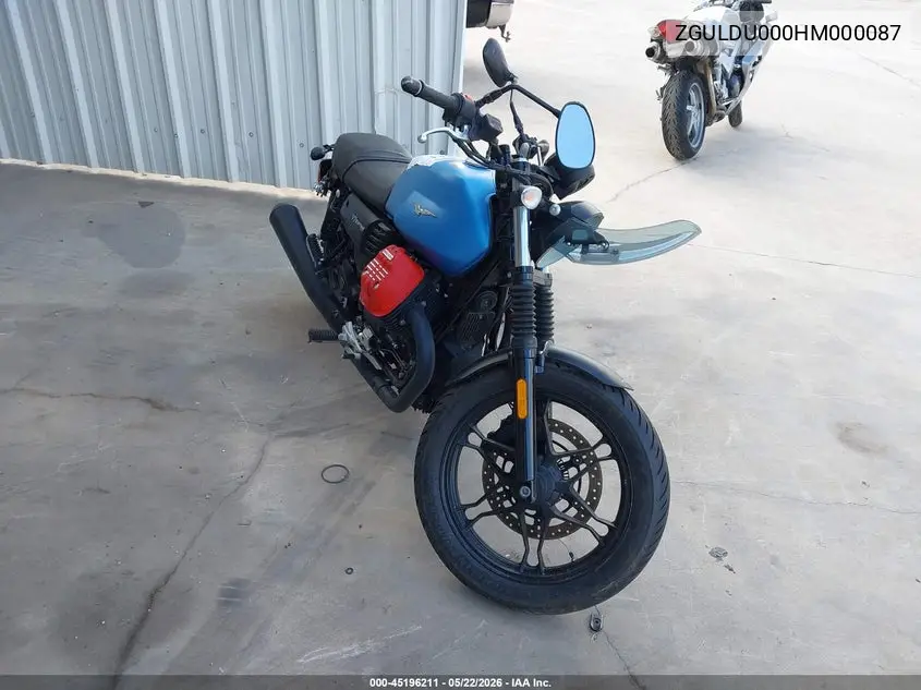 2017 Moto Guzzi V7 Iii Stone VIN: ZGULDU000HM000087 Lot: 45196211