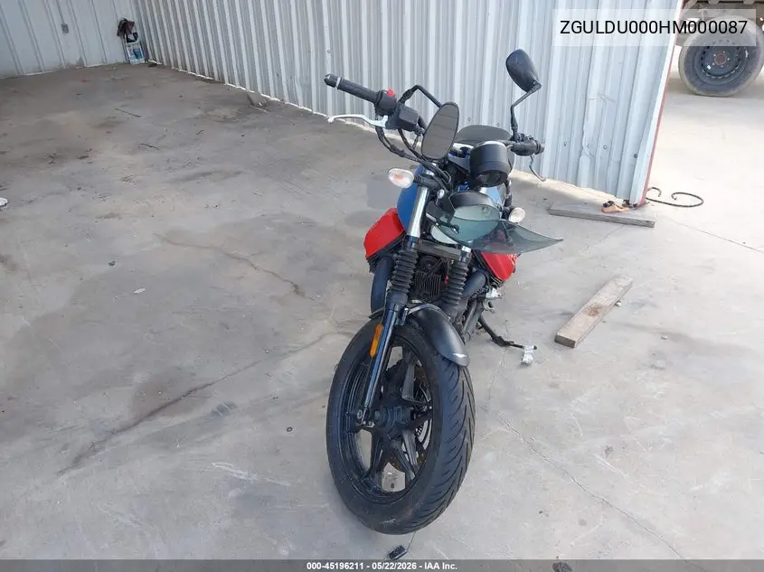 2017 Moto Guzzi V7 Iii Stone VIN: ZGULDU000HM000087 Lot: 45196211