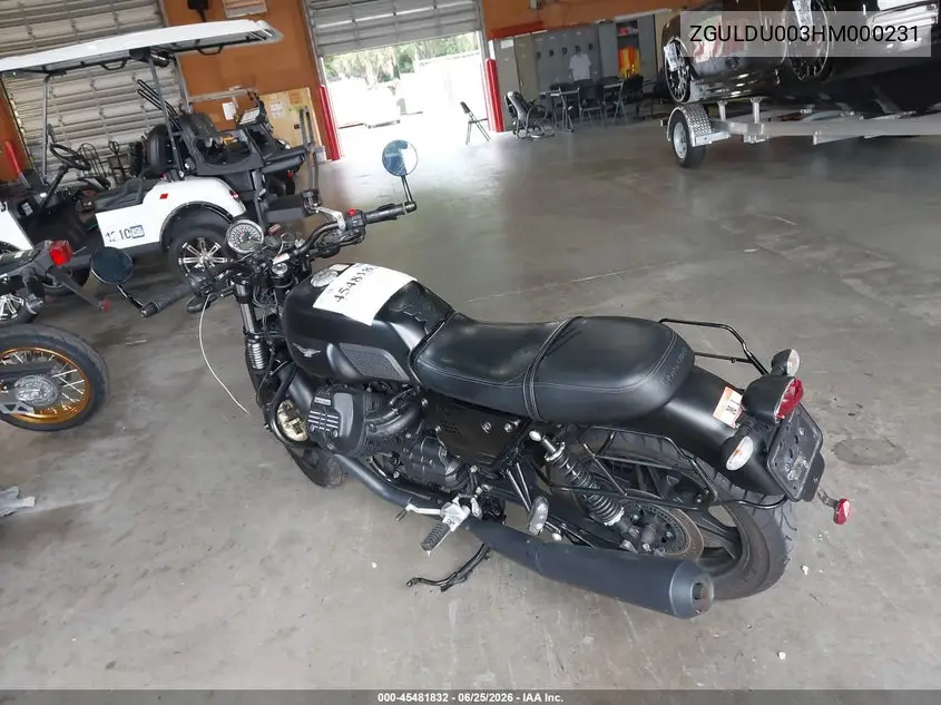 2017 Moto Guzzi V7 Iii Stone VIN: ZGULDU003HM000231 Lot: 45481832