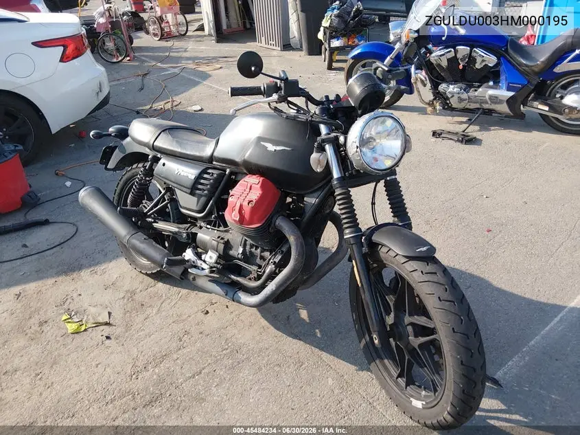 2017 Moto Guzzi V7 Iii Stone VIN: ZGULDU003HM000195 Lot: 45484234