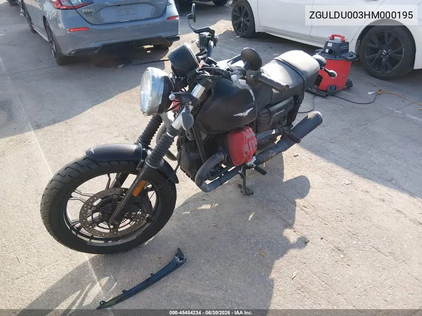 2017 Moto Guzzi V7 Iii Stone VIN: ZGULDU003HM000195 Lot: 45484234