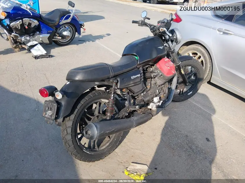 2017 Moto Guzzi V7 Iii Stone VIN: ZGULDU003HM000195 Lot: 45484234