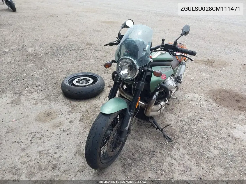 2012 Moto Guzzi Griso 1200 8V VIN: ZGULSU028CM111471 Lot: 45216371