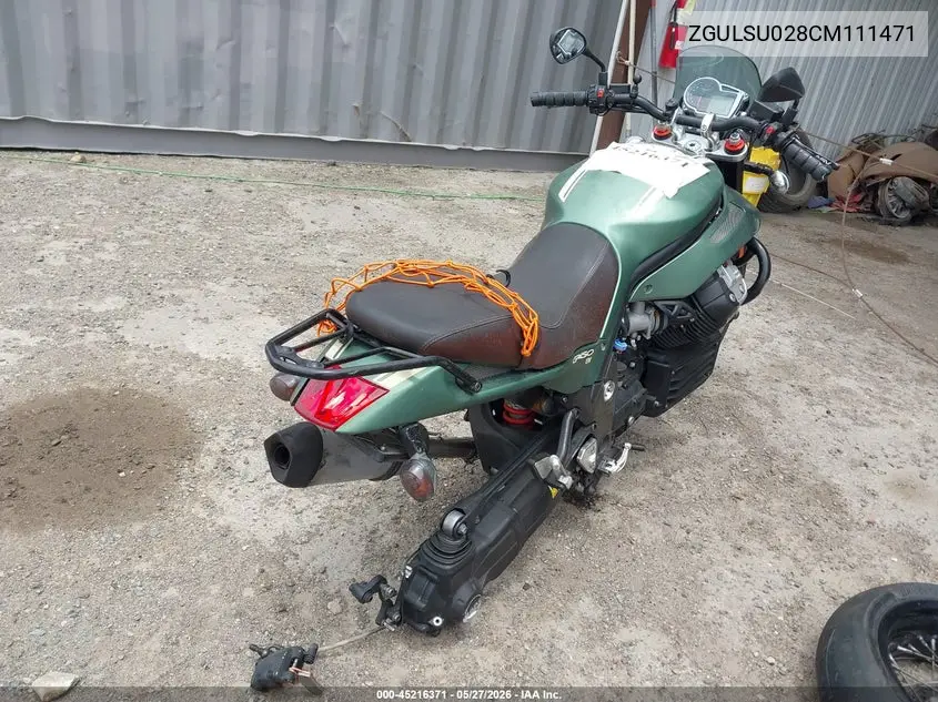 2012 Moto Guzzi Griso 1200 8V VIN: ZGULSU028CM111471 Lot: 45216371